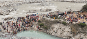 Pushkar Kumbh Begins in Mana Village, Devotees from South India Take a Holy Dip in Faith