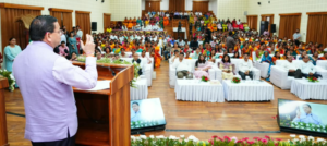 मुख्यमंत्री उद्यमशाला चौपाल- 2026 में मुख्यमंत्री ने किया लखपति दीदियों और महिला उद्यमियों का सम्मान