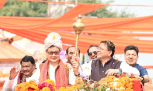 जनजातीय संस्कृति, परंपरा और गौरव का उत्सव बना उत्तराखंड आदि रंगोत्सव, खटीमा में बिखरे सांस्कृतिक विविधता के रंग