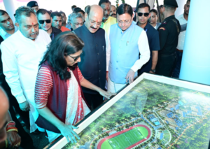 मुख्यमंत्री ने सेलाकुई में हेमवती नंदन बहुगुणा उत्तराखण्ड चिकित्सा शिक्षा विश्वविद्यालय परिसर में 20.55 करोड़ रुपये की पांच योजनाओं का किया शिलान्यास एवं लोकार्पण